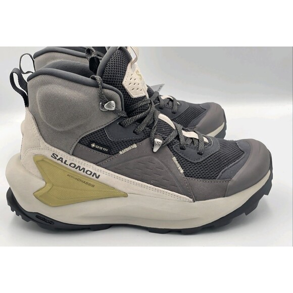 Salomon Nine Shark/Silver Cloud Elixir Mid Gore-Tex Hiking Boots Women’s Size 8 - Picture 5 of 8